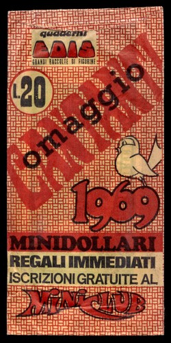 Bustina edis cantanti - cantanti, 1969