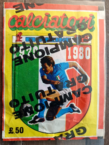1980 bustina calciatori edis - bustina,