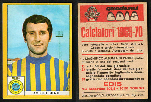 Figurina calciatori edis - figurina,