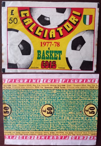 Bustina figurine calciatori - bustina,