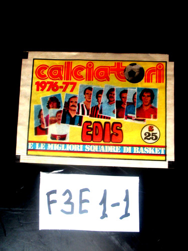 Bustina figurine calcio - bustina, edis